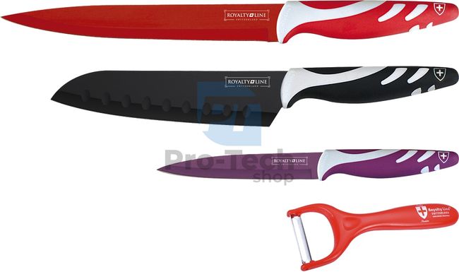 Set cuțite de bucătărie, 4 piese ROYALTY LINE Color 50076