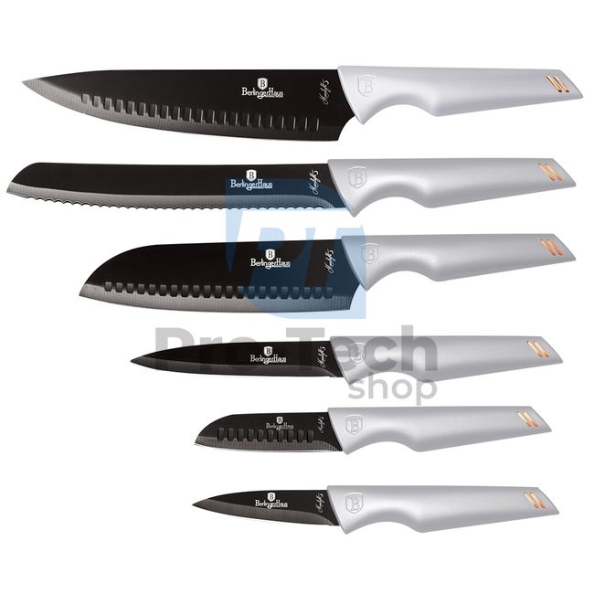 Set cuțite de bucătărie inox, 6 piese GREY 19858