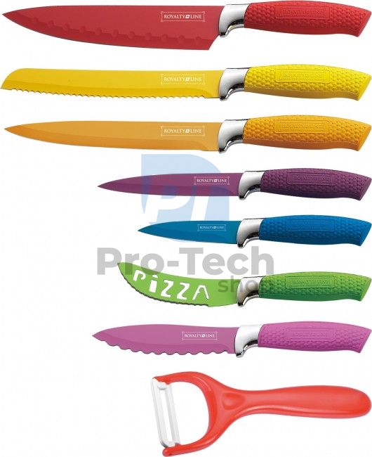 Set cuțite de bucătărie, 8 bucăți ROYALTY LINE Color 50536
