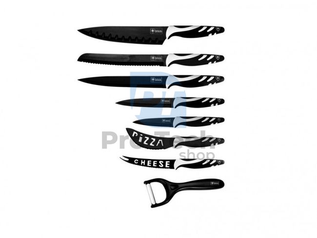 Set cuțite de bucătărie, 8 bucăți ROYALTY LINE Black 50618