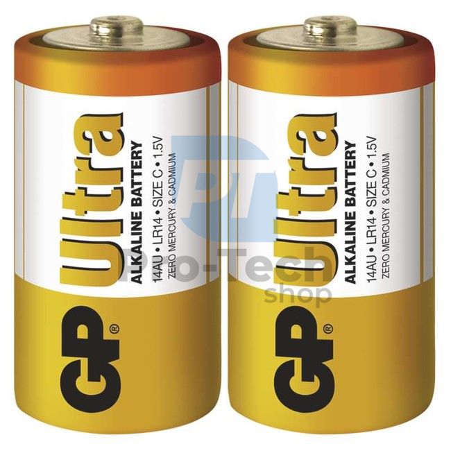 Baterii alcaline GP Ultra LR14 (C), 2 bucăți 70553