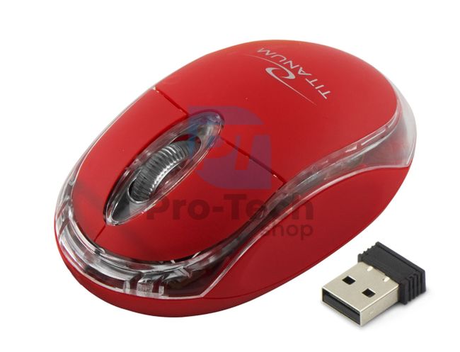Mouse wireless 3D USB CONDOR, roșu