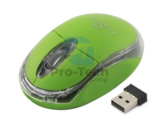 Mouse wireless 3D USB CONDOR, verde