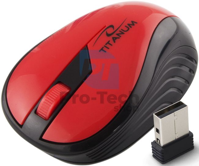 Mouse wireless 3D USB RAINBOW, roșu