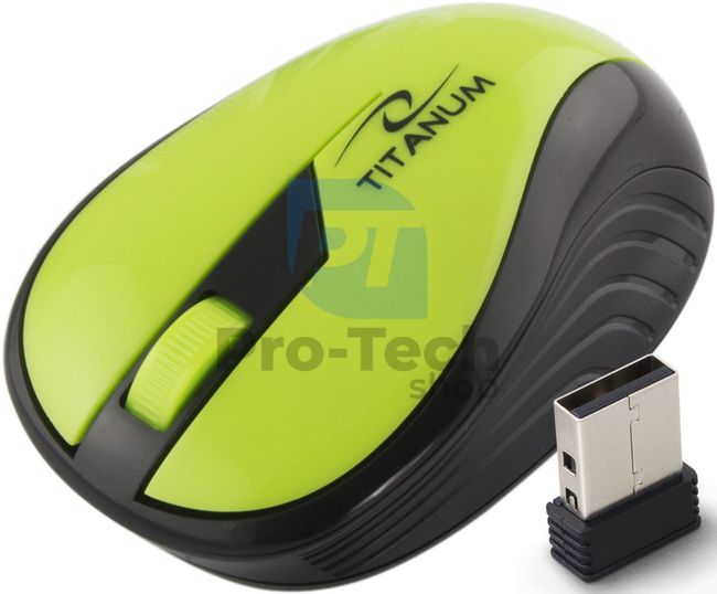Mouse wireless 3D USB RAINBOW, verde