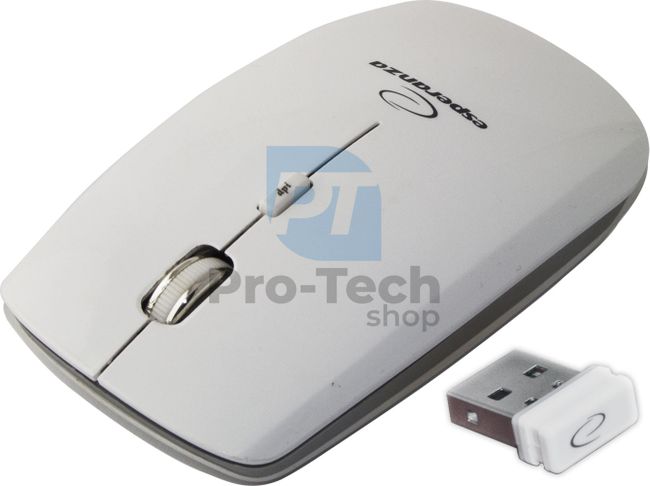Mouse wireless SATURN 4D USB, alb