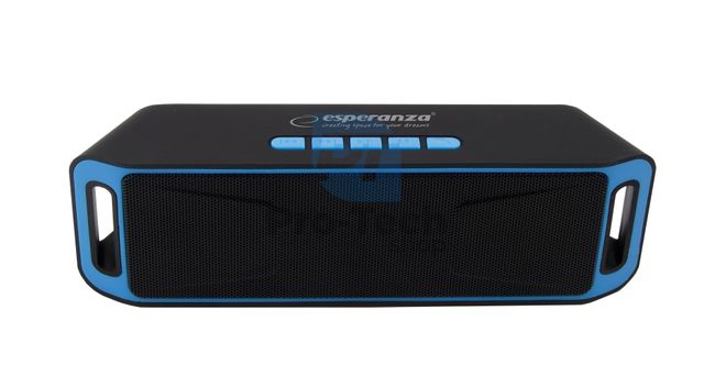 Boxă Bluetooth cu radio FM FOLK, negru-albastru
