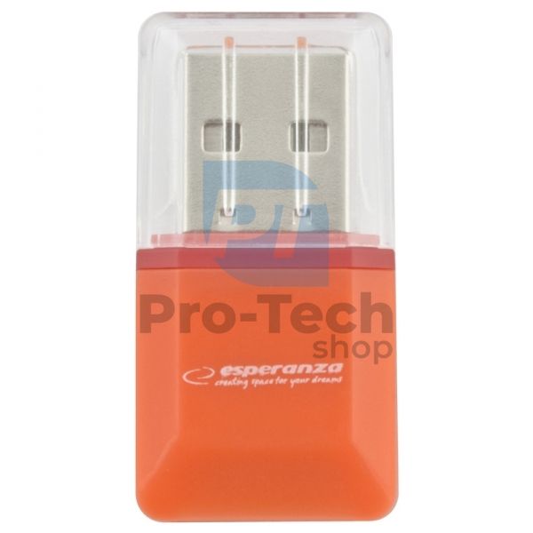 Cititor de carduri MicroSD/TF USB2.0 orange