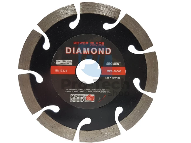 Disc diamantat SEGMENT 125mm x 10mm x 22,2mm 04112