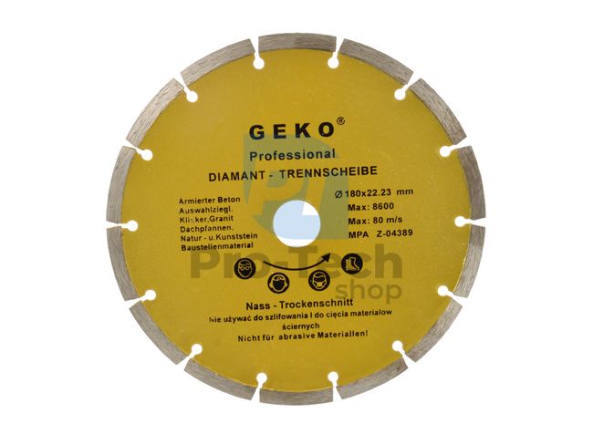 Disc diamantat SEGMENT 180mm x 8mm x 22,2mm 15529