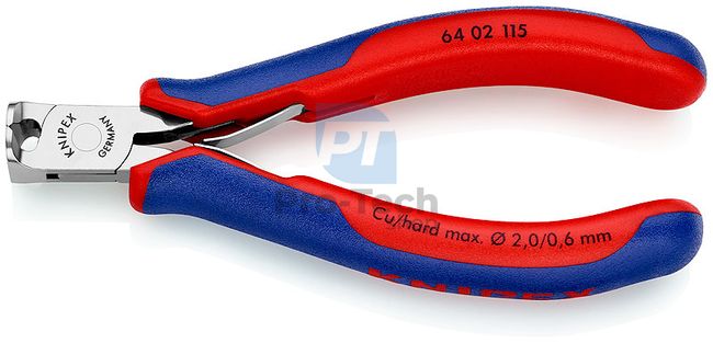 Clește electronice frontal 115 mm cu mânere multicomponente tip 1 KNIPEX 08126