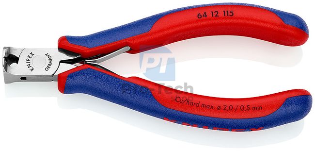 Clește electronic frontal 115 mm cu mânere multicomponente tip 2 KNIPEX 08128