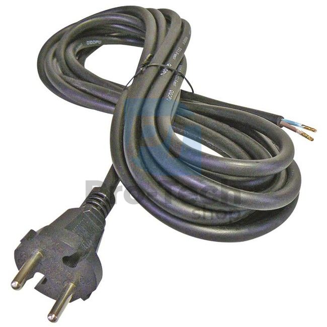Flexo cablu de alimentare 2× 1,5mm2, 3m, negru, cu ștecher 70993