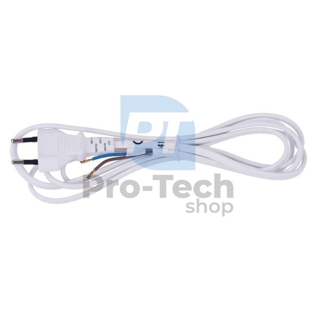 Flexo cablu de alimentare PVC 2× 0,5mm2, 2m, alb 70493