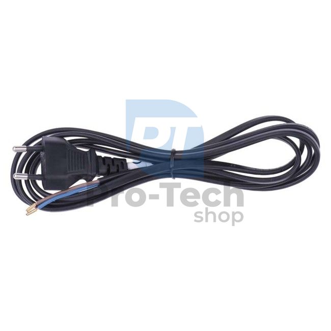 Flexo cablu de alimentare PVC 2× 0,75mm2, 2m, negru 70521