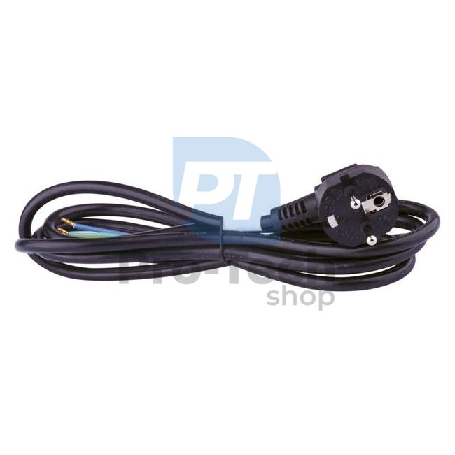 Flexo cablu de alimentare PVC 3× 0,75mm2, 2m, negru 70319