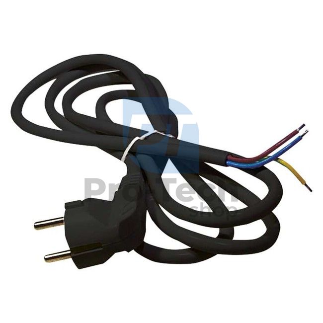 Flexo cablu de alimentare PVC 3× 0,75mm2, 3m, negru 70836