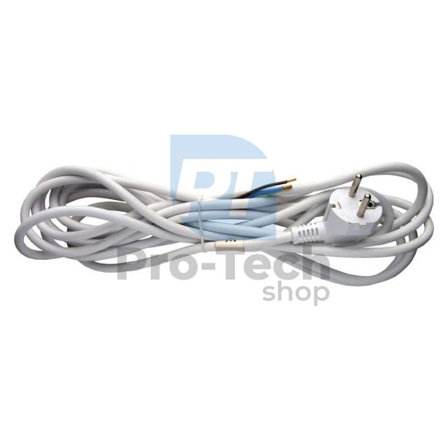 Flexo cablu de alimentare PVC 3× 0,75mm2, 5m, alb 70325