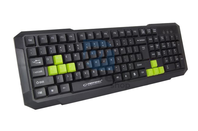 Tastatură gaming ASPIS USB, verde