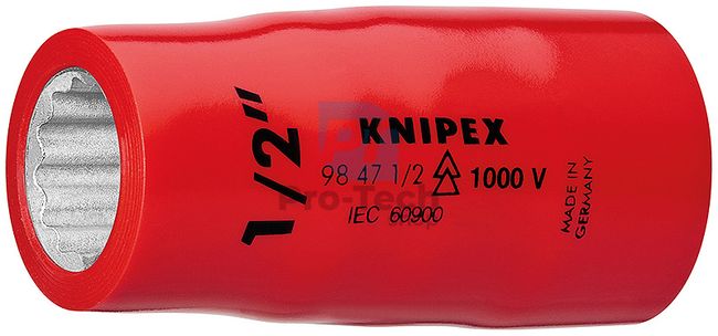 Cap cheie tubulară 3/4" cu pătrat interior 1/2" KNIPEX 08915