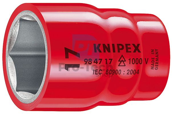 Cap cheie tubulară 19 mm cu pătrat interior 1/2" KNIPEX 08907