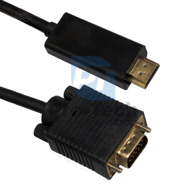 Cablu HDMI - VGA D-SUB cu convertor de semnal 1m