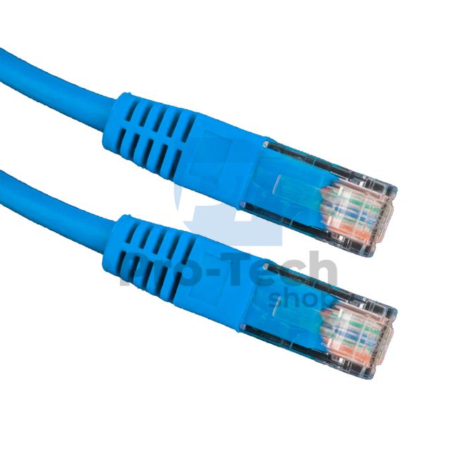 Cablu UTP Cat. 5E Patchcord RJ45, 0,25m, albastru