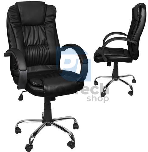 Scaun de birou - piele ecologică - negru MALATEC 74400