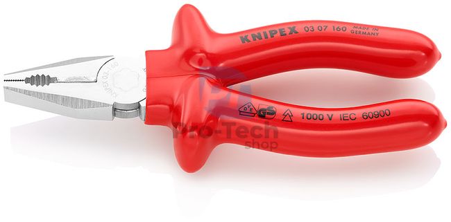 Clește combinat KNIPEX cu mâner izolat 160 mm KNIPEX 07689