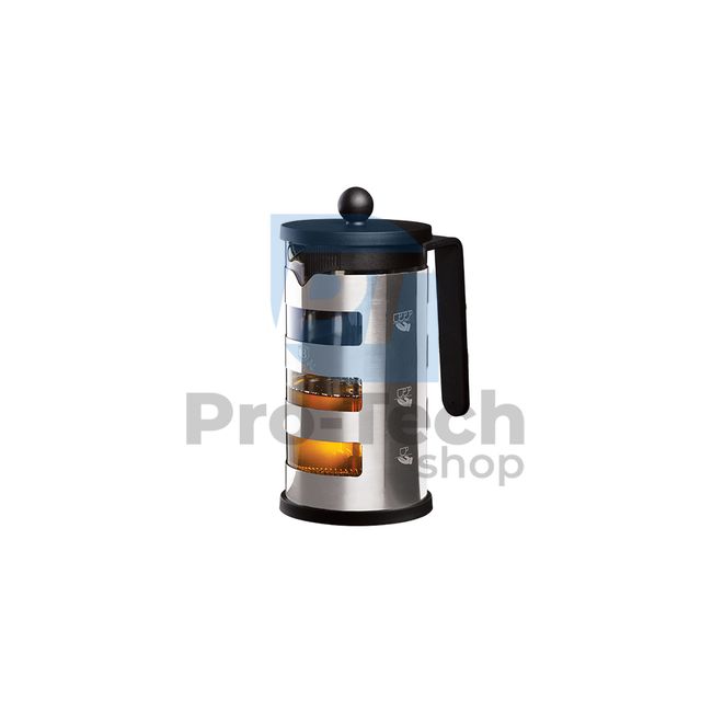 Cafetieră French press 1000ml STAINLESS STEEL AND GLASS 20530