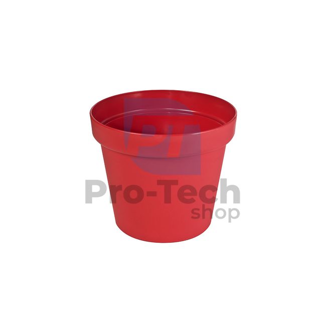 Ghiveci din plastic 19 cm roșu 13902