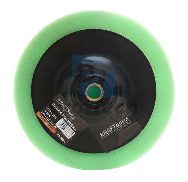 Disc de polișat din burete - verde 150mm 13991