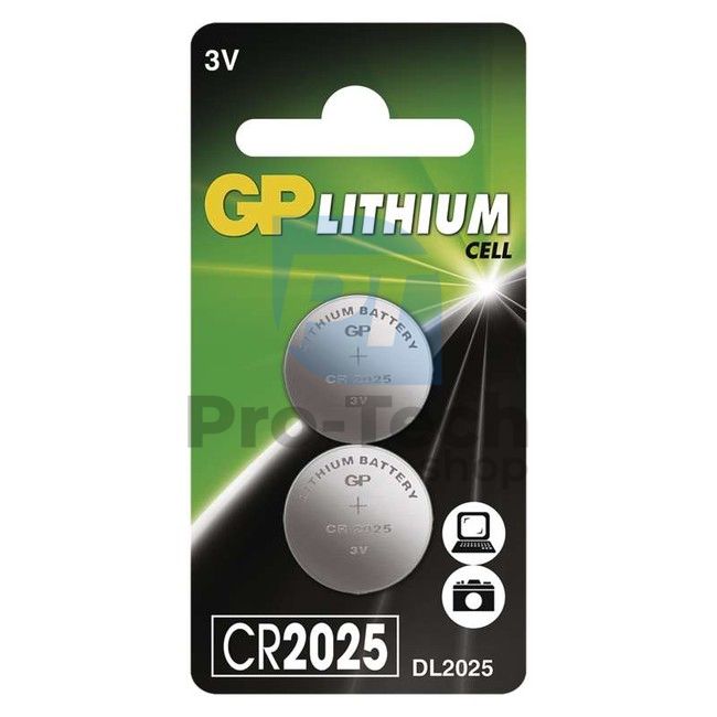 Baterie buton litiu GP CR2025, 2 bucăți 71794