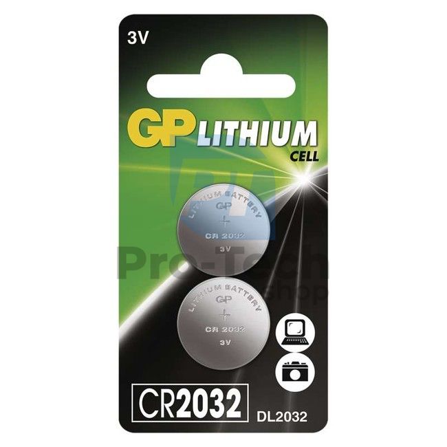 Baterie buton litiu GP CR2032, 2 bucăți 71795