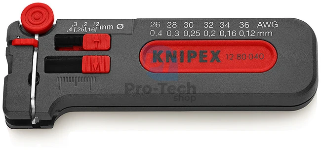 Mini dispozitiv pentru dezizolat 100 mm cu AWG 36 - 26 KNIPEX 07745