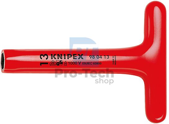 Cheie tubulară 17 mm cu mâner în T 200 mm KNIPEX 08834