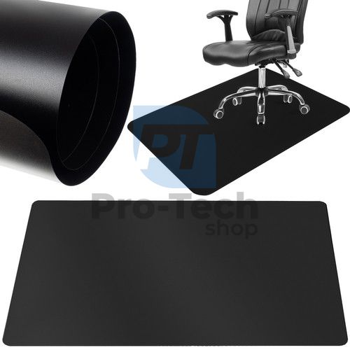 Covor de protecție sub fotoliu, scaun mare 100 x 140 cm negru 75952