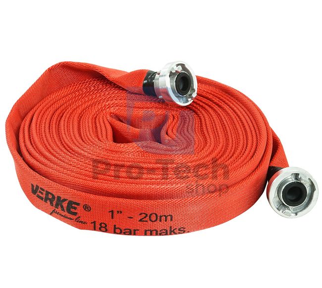 Furtun pompieri cu racord 1“ 20m Premium 18bar 15240