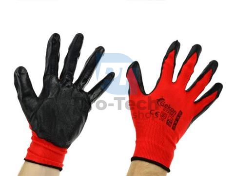 Mănuși de protecție 10" Red Nitril 06596