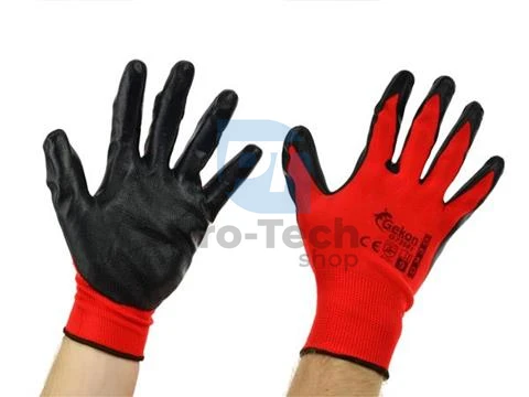 Mănuși de protecție 9" Red Nitril 06595