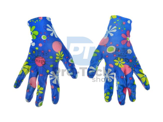 Mănuși de protecție damă, motiv floral 8" 09832