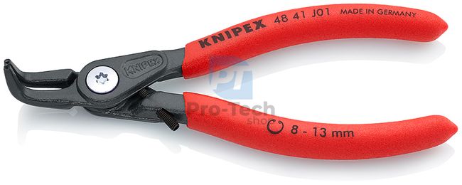 Clește pentru inele de siguranțe 130 mm cu vârfuri îndoite de 0,9 mm KNIPEX 08057