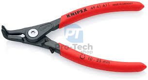 Clește pentru inele de siguranțe 130 mm cu vârfuri decalate de 1,3 mm și dimensiuni de tăiere 10 - 25 mm KNIPEX 08084