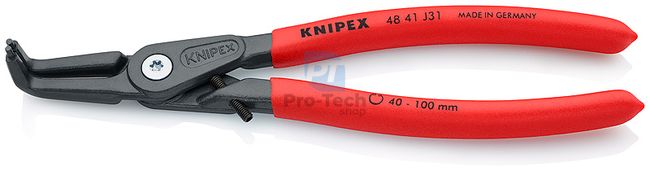 Clește pentru inele de siguranțe 210 mm cu fălci curbate KNIPEX 08060