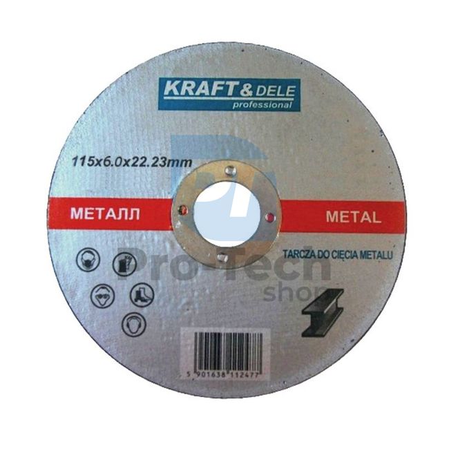Roată de tăiat metal 115x6x22mm 16773