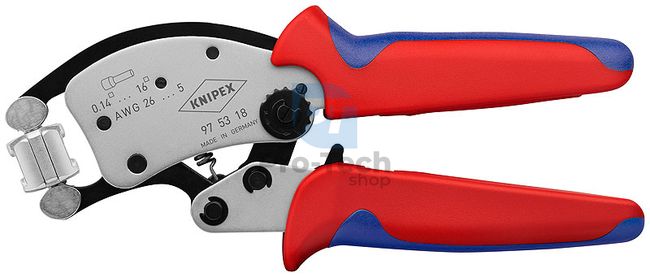 Clește de sertizat Twistor16 pentru papuci și conectori 200mm KNIPEX 13444