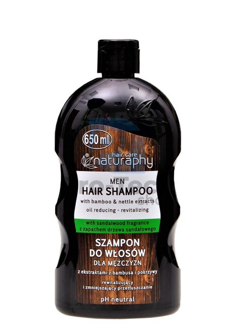 Șampon pentru bărbați, lemn de santal Hair care Naturaphy 650ml 30125