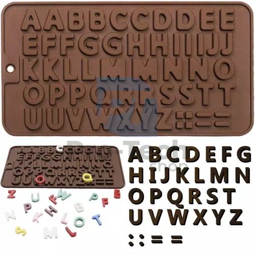 Matriță de silicon pentru ciocolată - litere Ruhhy 19557 75130