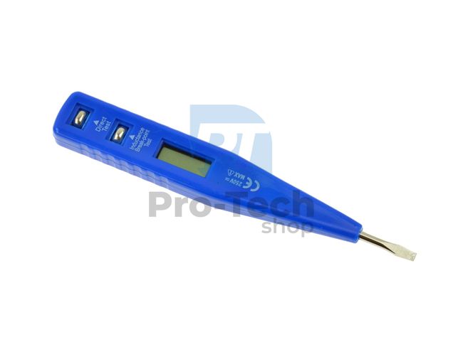 Tester tensiune curent electric 10-250V LCD 3x135mm 09928