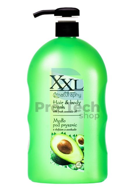 Gel de duș și șampon 2în1 cu ulei de avocado Naturaphy 1000ml 30070